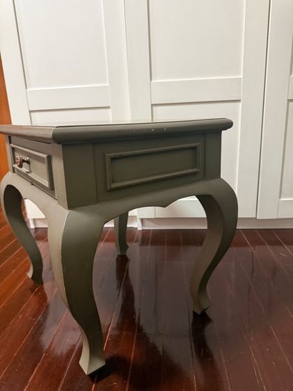 โต๊ะไม้สักสีเขียวสภาพตามรูป รูปที่ 3