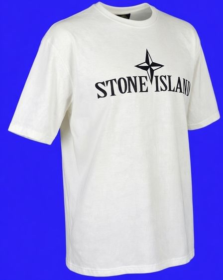 Stone Island - Compass-print cotton Landscape T-shirt รูปที่ 4