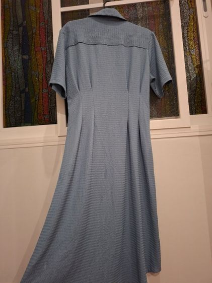 เดรสคอปกสีฟ้า SHEIN รูปที่ 5