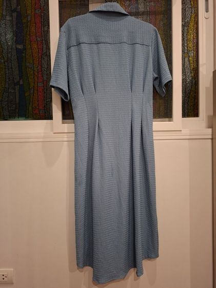 เดรสคอปกสีฟ้า SHEIN รูปที่ 4