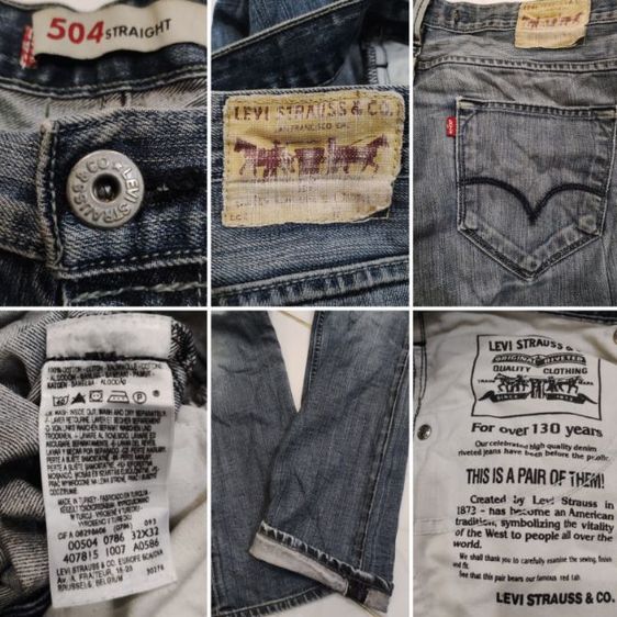 ลีวายส์ 504👖🇺🇲ลายสวยสวยยย รูปที่ 17