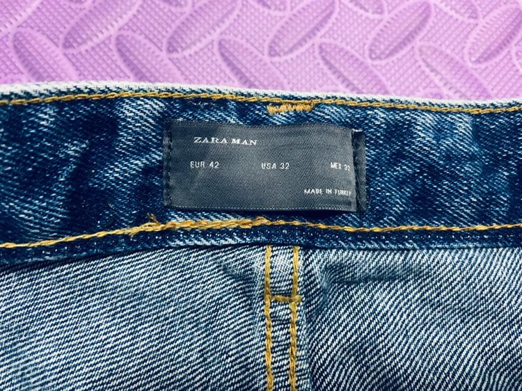 กางเกงยีนส์ ZARA แท้ 💯 size 32 วัดจริงเอว 29-33 ใส่ได้ยาว 39 ปลายขา 6.8 นิ้ว สภาพใหม่มาก ทำเซอร์จากโรงงาน ผ้ายืดหยุ่นดี ทรงสวย  รูปที่ 3