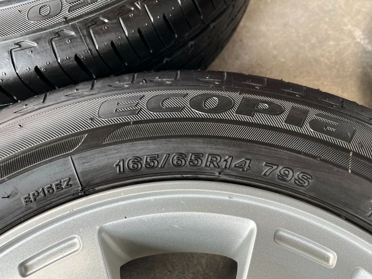 ✨ล้อแม็ก✨Mitsu Mirage ขอบ 14 พร้อมยาง 165-65-14 Bridgestone♨️ปี 24♨️ รูปที่ 9