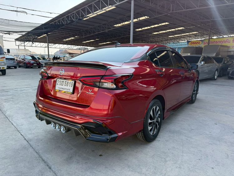 Nissan Almera 2022 1.0 V Sedan เบนซิน ไม่ติดแก๊ส เกียร์อัตโนมัติ แดง รูปที่ 4