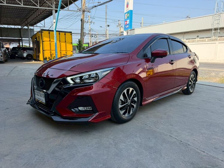 Nissan Almera 2022 1.0 V Sedan เบนซิน ไม่ติดแก๊ส เกียร์อัตโนมัติ แดง รูปที่ 2