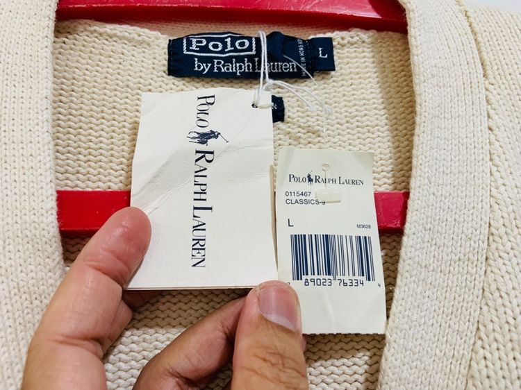 เสื้อไหมพรมโปโล POLO Ralph Lauren แท้ 💯 size L ขนาด อก 23.5 หน้ายาว 26.5 นิ้ว สภาพใหม่ป้ายห้อย ดีเทลสวย เนื้อผ้าดีมากนิ่มใส่สบาย ครัว รูปที่ 2