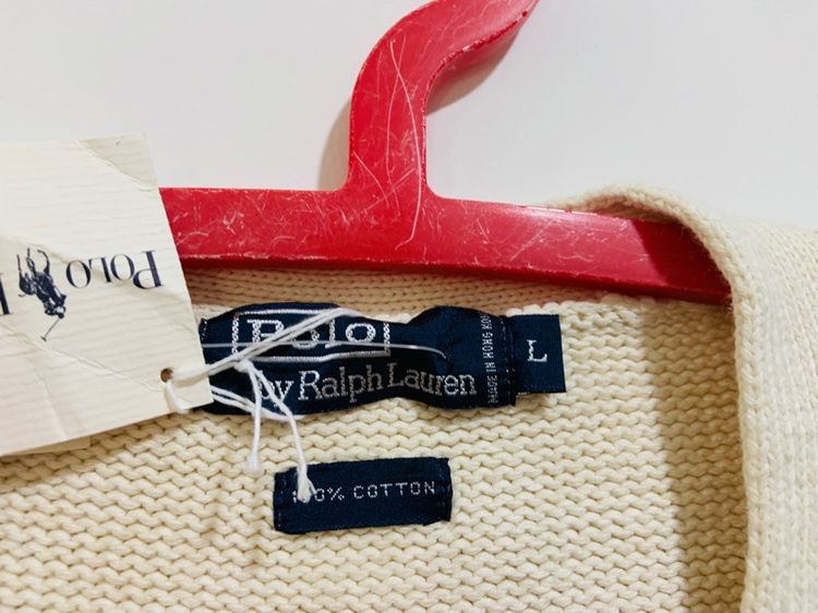 เสื้อไหมพรมโปโล POLO Ralph Lauren แท้ 💯 size L ขนาด อก 23.5 หน้ายาว 26.5 นิ้ว สภาพใหม่ป้ายห้อย ดีเทลสวย เนื้อผ้าดีมากนิ่มใส่สบาย ครัว รูปที่ 5