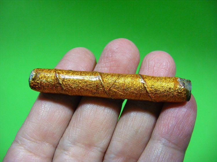 พระบ้านๆเดิมๆ ตะกรุด 3 ดอก เก่า สวยเข้มขลัง รูปที่ 7