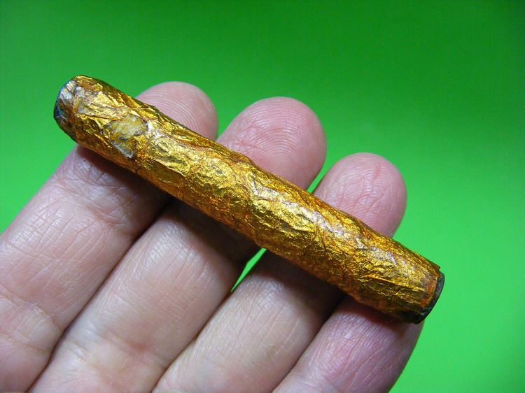 พระบ้านๆเดิมๆ ตะกรุด 3 ดอก เก่า สวยเข้มขลัง รูปที่ 10