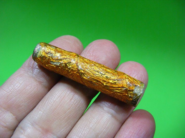 พระบ้านๆเดิมๆ ตะกรุด 3 ดอก เก่า สวยเข้มขลัง รูปที่ 14