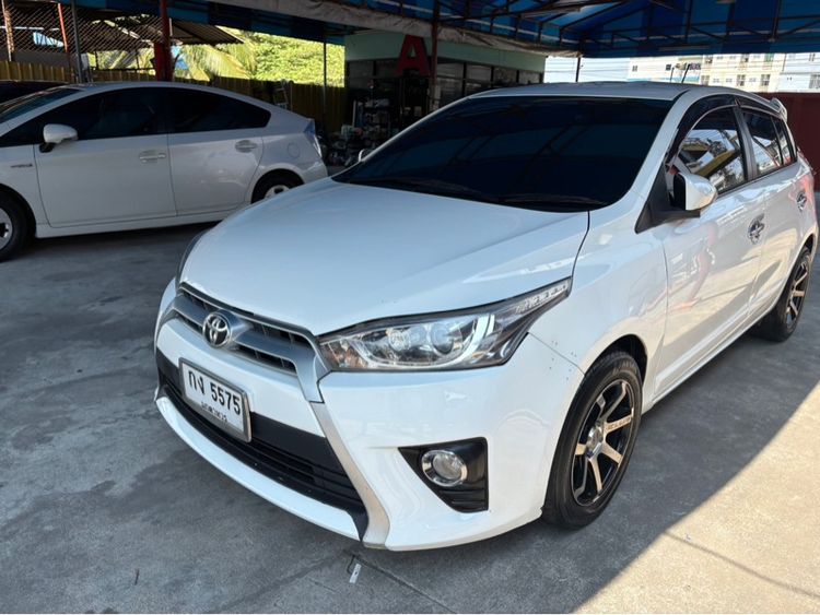 Toyota Yaris 2016 1.2 G Sedan เบนซิน ไม่ติดแก๊ส เกียร์อัตโนมัติ ขาว รูปที่ 2