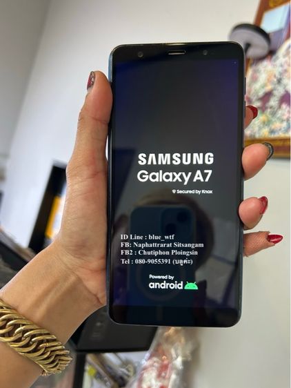 Samsung A7 2018 จอ6นิ้ว 4G 2ซิม Rom64Ram4 กล้องTriple โหลดแอพใช้งานปกติ  ได้ทุกซิม สภาพสวย รูปที่ 2