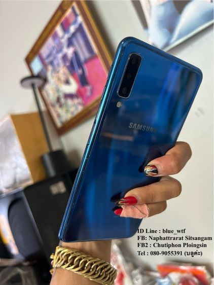 Samsung A7 2018 จอ6นิ้ว 4G 2ซิม Rom64Ram4 กล้องTriple โหลดแอพใช้งานปกติ  ได้ทุกซิม สภาพสวย รูปที่ 4