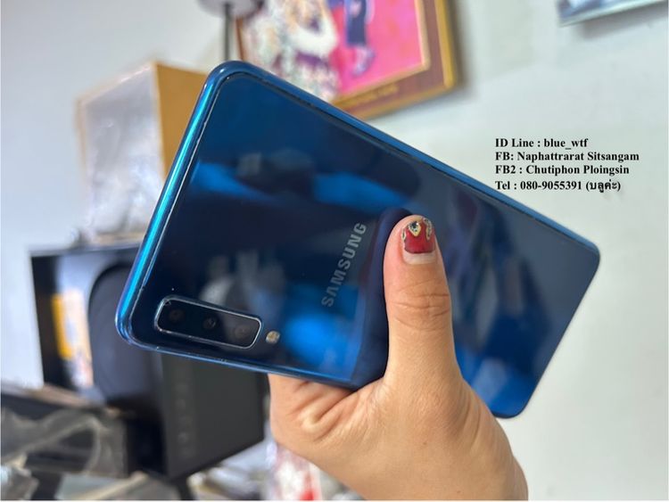 Samsung A7 2018 จอ6นิ้ว 4G 2ซิม Rom64Ram4 กล้องTriple โหลดแอพใช้งานปกติ  ได้ทุกซิม สภาพสวย รูปที่ 3