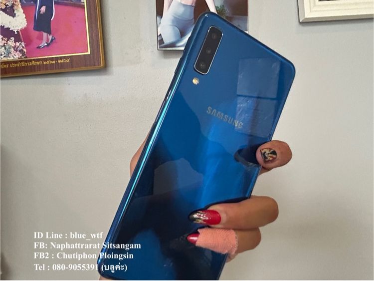 Samsung A7 2018 จอ6นิ้ว 4G 2ซิม Rom64Ram4 กล้องTriple โหลดแอพใช้งานปกติ  ได้ทุกซิม สภาพสวย รูปที่ 6