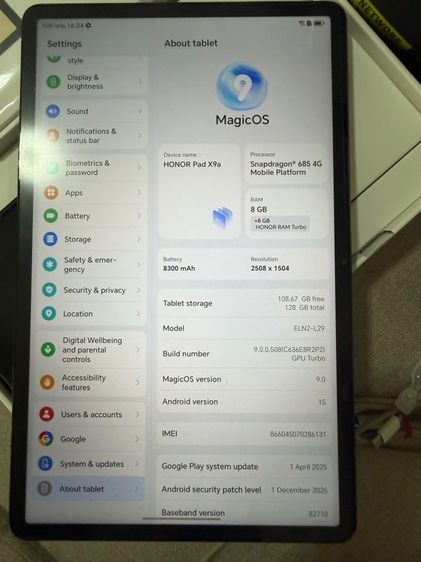 Honor pad X9a lte ครบกล่อง รูปที่ 8