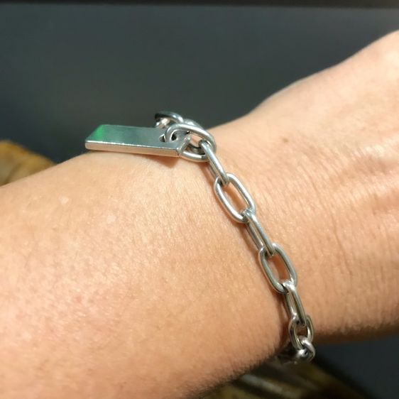 GUCCI Silver Bracelet for Men รูปที่ 6