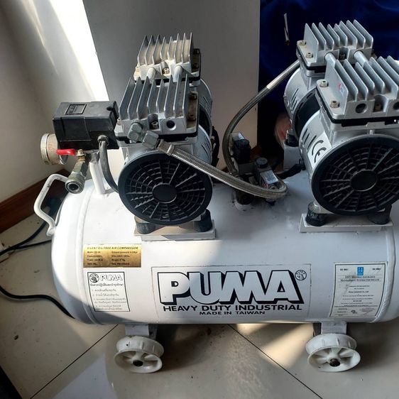 OS-50 ปั๊มลม Puma เสียงเงียบ แบบไร้น้ำมัน ขนาดถัง 50 ลิตร รูปที่ 2