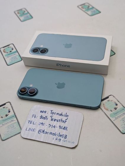 iPhone 16 Plus 128 ศูนย์ไทย อายุ 7 วัน รอบชาร์จ 5 รอบ สภาพใหม่เอี่ยม อุปกรณ์ครบยกกล่อง ประกันยาว สุขภาพแบต 100 เพียง 23,590 บาท ครับ รูปที่ 2