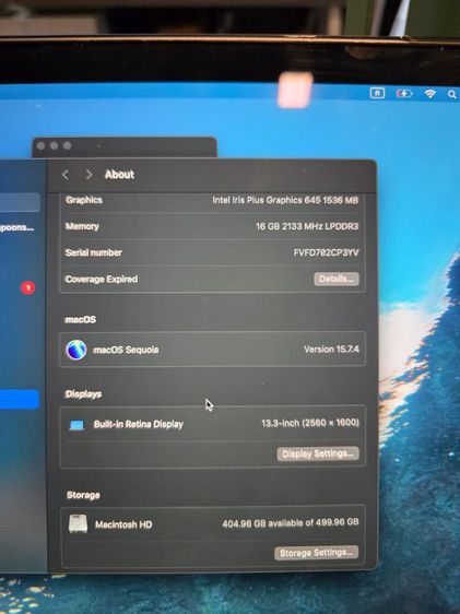 MacBook Pro 13” 2020 💻 ตัวแรงคุ้มๆ
⚡ Intel Core i5 Quad-Core
⚡ RAM 16GB
⚡ SSD 512GB
⚡ จอ Retina 13.3 รูปที่ 4