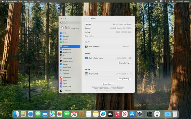 MacbookPro 16" 2019 2.3GHz 8-Core Intel Core i9 SSD 2TB AMD RadeonPro 5500M รูปที่ 2
