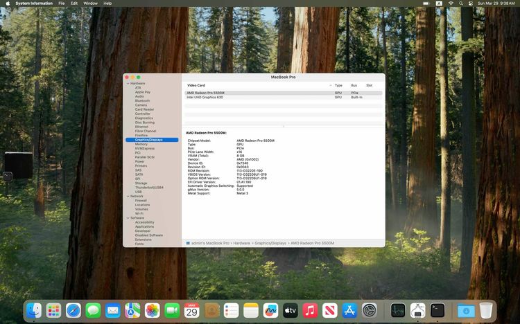 MacbookPro 16" 2019 2.3GHz 8-Core Intel Core i9 SSD 2TB AMD RadeonPro 5500M รูปที่ 4