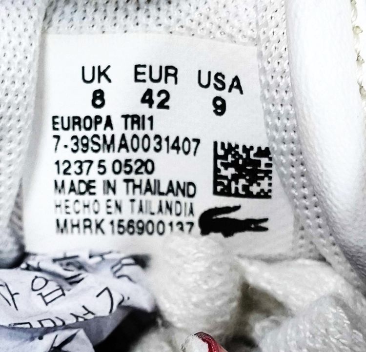 LACOSTE EUROPA Tri 1 LOW TOP SMA รูปที่ 4