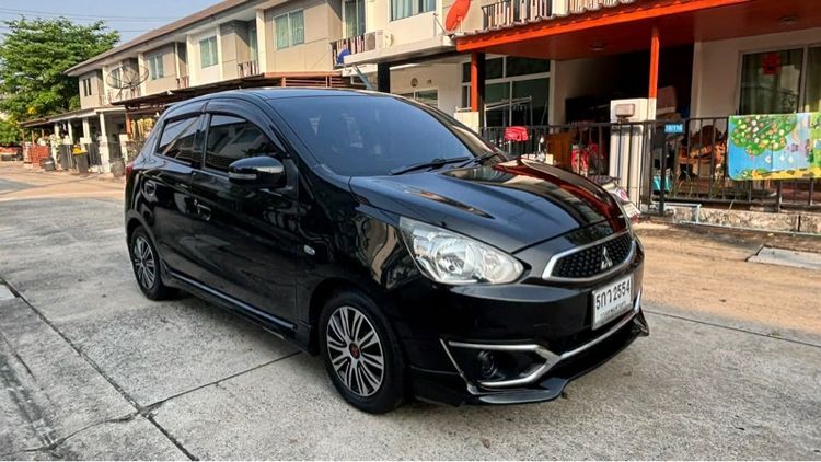 Mitsubishi Mirage 2016 1.2 GLX Sedan เบนซิน เกียร์อัตโนมัติ ดำ รูปที่ 2