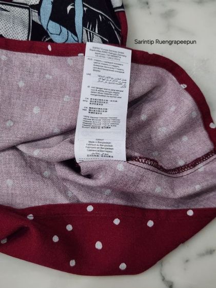 edc Grey Comic and Maroon Polka Dot Short Sleeve Top SIZE S อก 38" รูปที่ 14