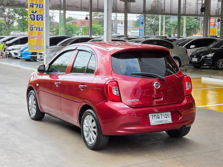 Nissan March 2017 1.2 E Sedan เบนซิน ไม่ติดแก๊ส เกียร์อัตโนมัติ แดง รูปที่ 4