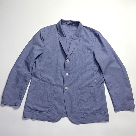 เสื้อสูทสีฟ้า Uniqlo อก 23.5" ยาว 30.5"
