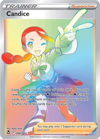 Candice Pokemon card Supporter 204.195