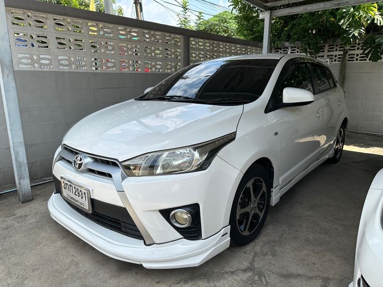 Toyota Yaris 2014 1.2 E Sedan เบนซิน ไม่ติดแก๊ส เกียร์อัตโนมัติ ขาว รูปที่ 2