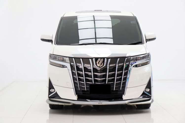 Toyota Alphard 2018 3.5 Executive Lounge Van เบนซิน ไม่ติดแก๊ส เกียร์อัตโนมัติ ขาว รูปที่ 2