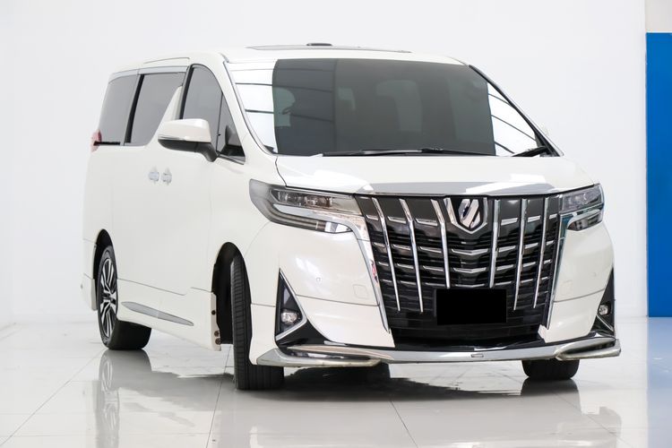 Toyota Alphard 2018 3.5 Executive Lounge Van เบนซิน ไม่ติดแก๊ส เกียร์อัตโนมัติ ขาว รูปที่ 3