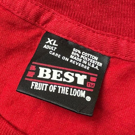 เสื้อยืด 90s ผ้าบาง Fruit​ of​ the​ Loom ใหม่มือหนึ่ง​ Size XL รูปที่ 5