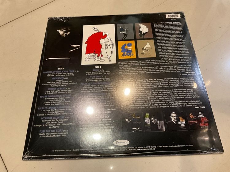 แผ่นเสียงแจ๊สยอดนักเปียโน Bill Evans ‎Smile With Your Heart The Best Of Bill Evans On Resonance 180g.  USA SS sealed ส่งฟรี รูปที่ 3