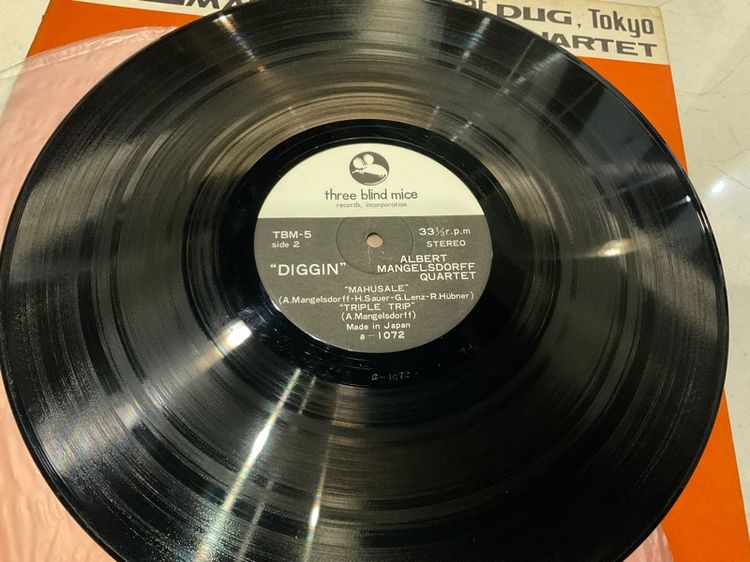 ขายแผ่นเสียงค่ายดัง Three Blind Mice 1st press  Albert Mangelsdorff Quartet   DigginLive At Dug Tokyo LP record Vinyl ส่งฟรี รูปที่ 2