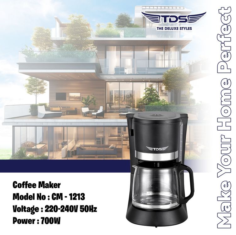 อุปกรณ์ทำเครื่องดื่ม TDS Coffee Maker เครื่องชงกาแฟ (CM-1213)