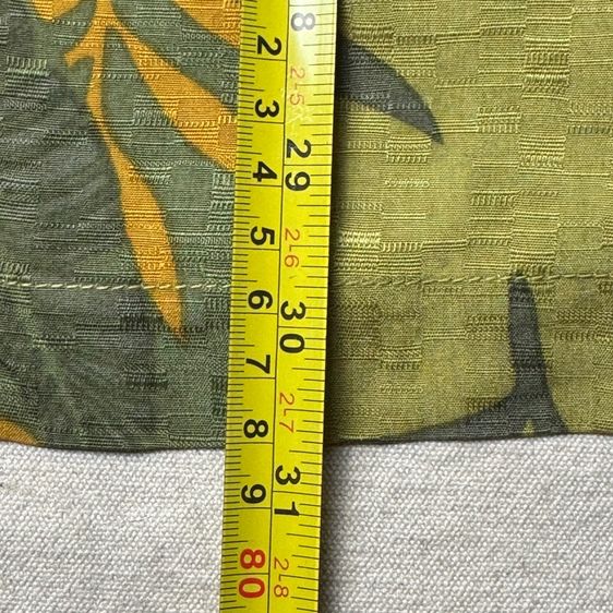 เสื้อฮาวายลายดอก​ Tommy Bahama ผ้า 100 Silk กระเป๋า​ต่อลาย Size M รูปที่ 13