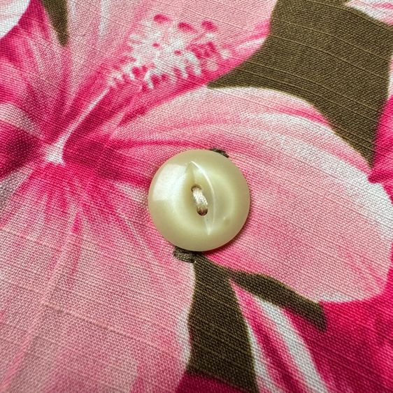เสื้อฮาวายลายดอก​ Tommy Bahama ผ้า Silk cotton กระเป๋า​ต่อลาย Size XL​ รูปที่ 9