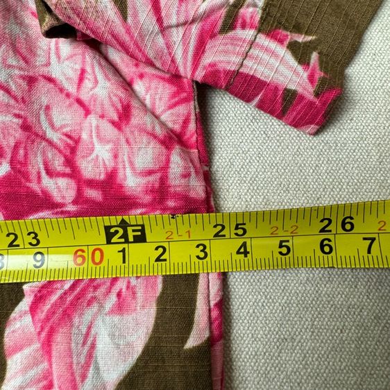 เสื้อฮาวายลายดอก​ Tommy Bahama ผ้า Silk cotton กระเป๋า​ต่อลาย Size XL​ รูปที่ 14