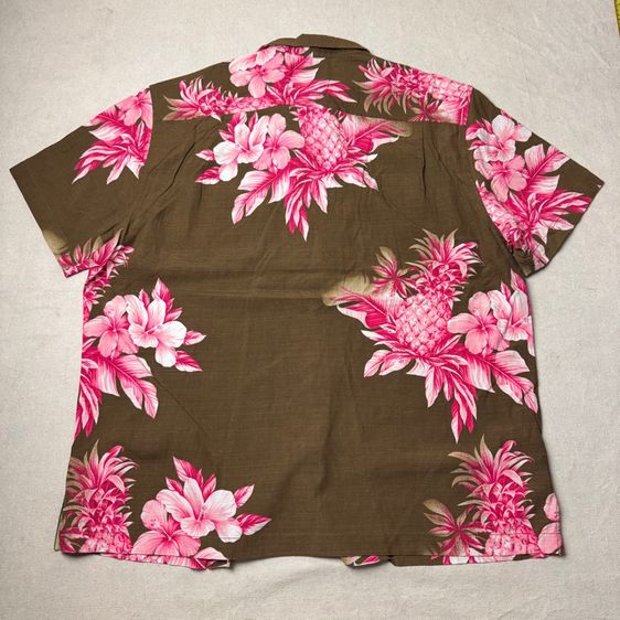 เสื้อฮาวายลายดอก​ Tommy Bahama ผ้า Silk cotton กระเป๋า​ต่อลาย Size XL​ รูปที่ 11
