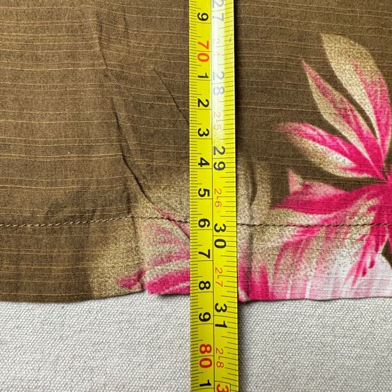 เสื้อฮาวายลายดอก​ Tommy Bahama ผ้า Silk cotton กระเป๋า​ต่อลาย Size XL​ รูปที่ 15