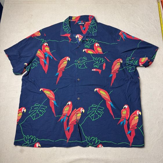 เสื้อฮาวายลายดอก​ Lands’END​ ผ้า Cotton​ ใส่สบาย Size xl