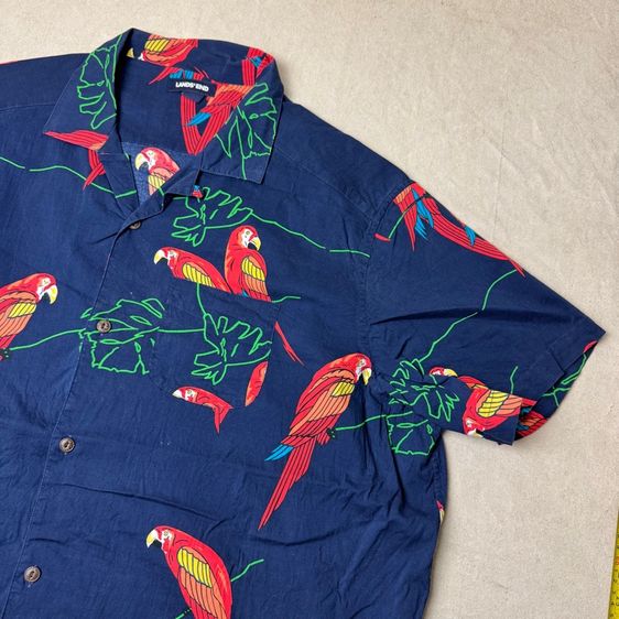 เสื้อฮาวายลายดอก​ Lands’END​ ผ้า Cotton​ ใส่สบาย Size xl รูปที่ 2