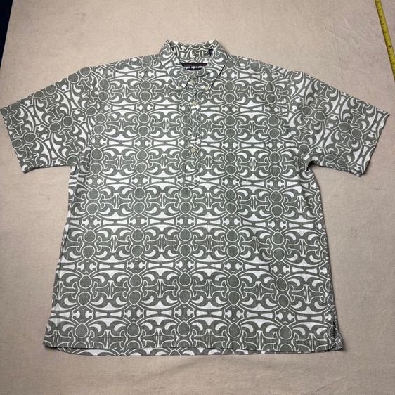 เสื้อฮาวายลายดอก​ Reyn​ Spooner​ ผ้า 100 cotton กระเป๋า​ต่อลาย Size L​ รูปที่ 2