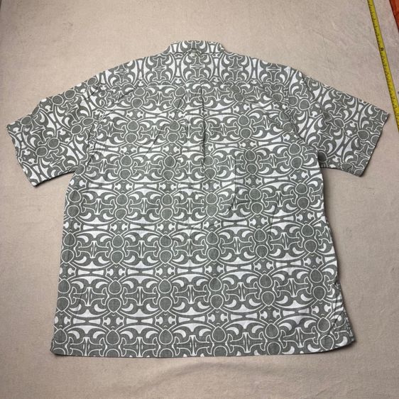 เสื้อฮาวายลายดอก​ Reyn​ Spooner​ ผ้า 100 cotton กระเป๋า​ต่อลาย Size L​ รูปที่ 8