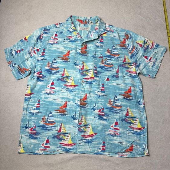 เสื้อฮาวายลายดอก​ Island Republic ผ้า Rayon Cotton Size XL​