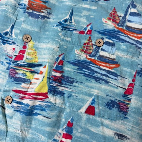 เสื้อฮาวายลายดอก​ Island Republic ผ้า Rayon Cotton Size XL​ รูปที่ 3